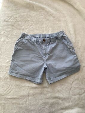 Chubbies Chino Shorts Mens Large Light Blue Elastic Band Preppy Casual Spring